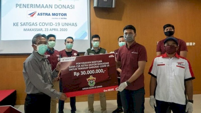 Astra Motor Makassar selaku main dealer sepeda motor Honda untuk wilayah Sulselbartra dan Ambon senantiasa aktif berpartisipasi dalam upaya penanganan virus corona atau Covid-19.&nbsp;