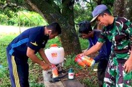 Memetik Hikmah Puasa dengan Berkebun ala Satgas Pangan Covid-19 Lantamal VI