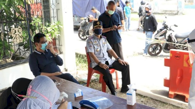 Bupati Barru Suardi Saleh, kembali turun langsung melakukan pemantauan, Minggu (26/4/2020).