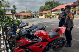 Polres Pangkep Amankan 60 Sepeda Motor, Setelah Idulfitri Baru Dikembalikan