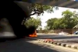 Terbakar dalam Perjalanan, Mobil Pengantin Laki-Laki Meledak Sesaat Setelah Penumpang Keluar