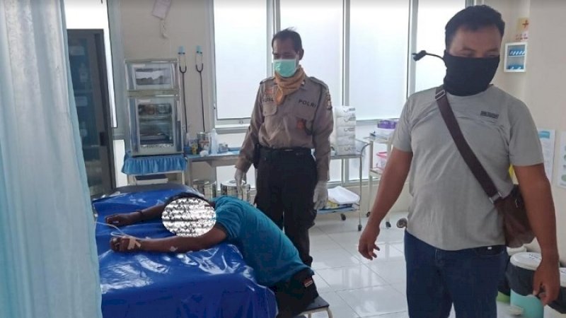 Korban sebelum meninggal di Puskesmas Kampiri.