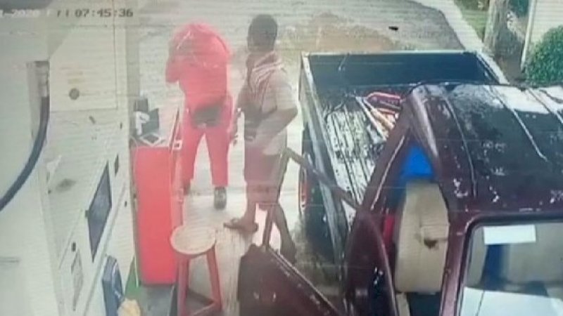 Penganiayaan pegawai SPBU Parigi, Pangandaran, Jawa Barat, Jumat (1/5/2020).
