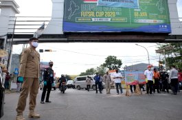 Hari Pertama PSBB di Gowa: Jalan Poros Lengang, Jembatan Kembar Macet