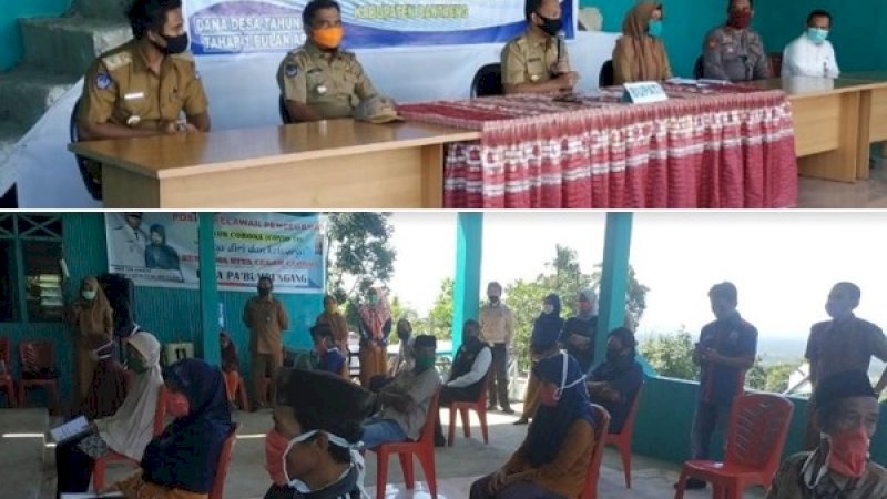 Sebanyak 72 kepala keluarga mendapatkan BLT-DD, yang diserahkan secara simbolis Bupati Bantaeng, Dr Ilham Azikin di aula kantor Desa Pa'bumbungang, Senin (11/5/2020).&nbsp;