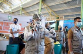 Pasar Lakessi Kelar, Gugus Tugas Covid-19 Parepare Rapid Test Pedagang di Pasar Senggol