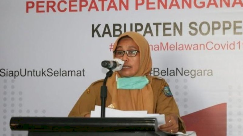 Juru bicara Tim Gugus Tugas Percepatan Penanganan Covid-19 Kabupaten Soppeng, Suriasni