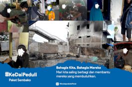 KeDai Peduli Berbagi Paket Sembako kepada Masyarakat