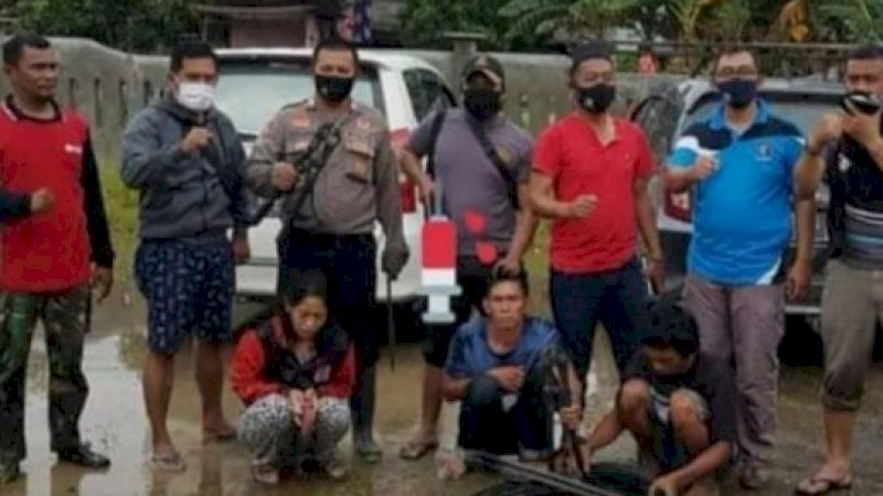 Kabur saat Lihat Polisi, Mobil Pelaku Pencurian Kabel di Wajo Dihentikan di Posko Covid-19