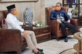 Momen Idul Fitri, PJ Wali Kota Makassar dan Danny Pomanto Bertemu Bahas Penanganan Covid 19