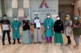 Sembuh dari Corona, Tiga Warga Barru Pulang ke Rumah