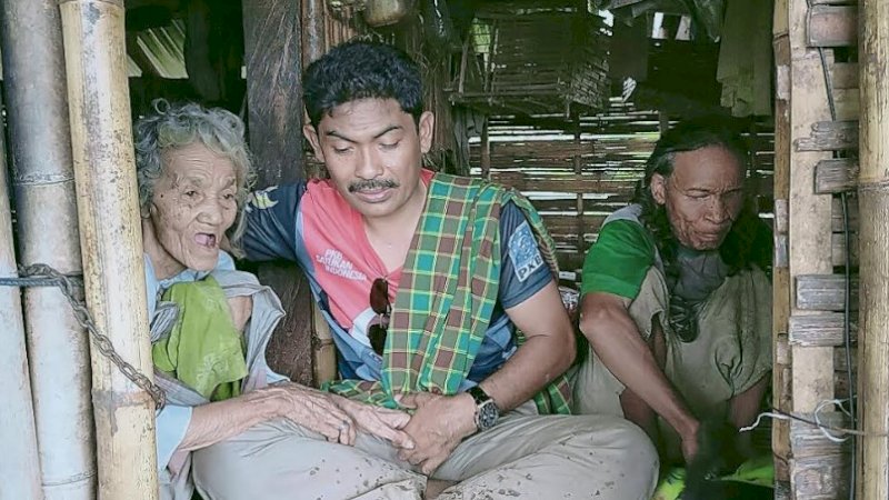 Anggota DPRD Jeneponto, Hartono bersama Koa dan Nunrung. 
