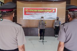 Dua Perwira Naik Pangkat, Kapolres Wajo: Jangan Cepat Merasa Puas