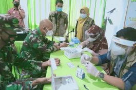 Perwira dan Prajurit Kodim 1425 Jeneponto Jalani Rapid Test, Begini Hasilnya
