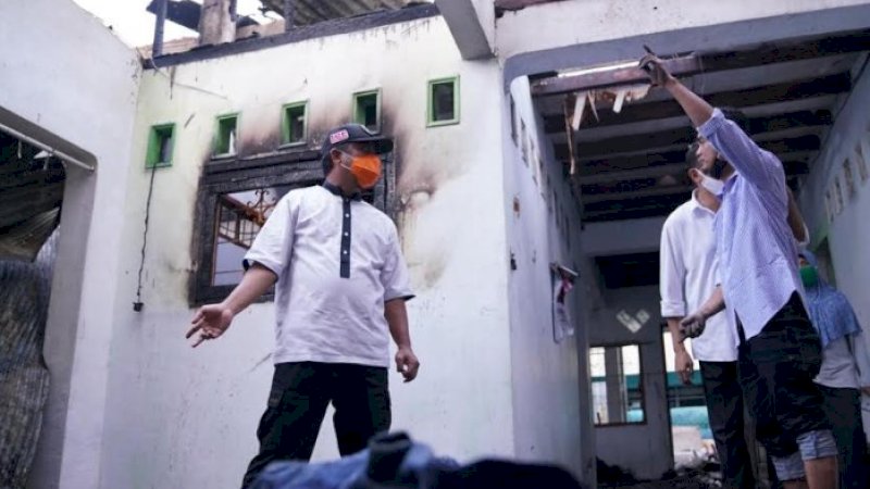 Tujuh unit rumah terbakar di Jalan Kemauan V dan Jalan Kesatuan, Kelurahan Maccini Parang, Kecamatan Makassar, Kamis (4/6/2020).