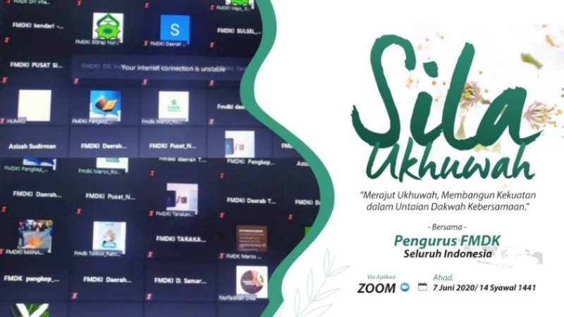 Silaturahmi Virtual Pertama, FMDKI Libatkan Pengurus dari 34 Daerah Se-Indonesia