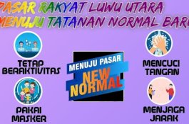 Warga Luwu Utara Wajib Pakai Masker saat ke Pasar