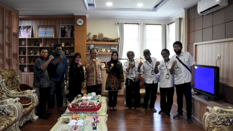 Satker Kementerian PUPR Pendidikan saat bertemu Bupati Luwu Utara, Indah Putri Indriani, pada Kamis (11/6/2020).