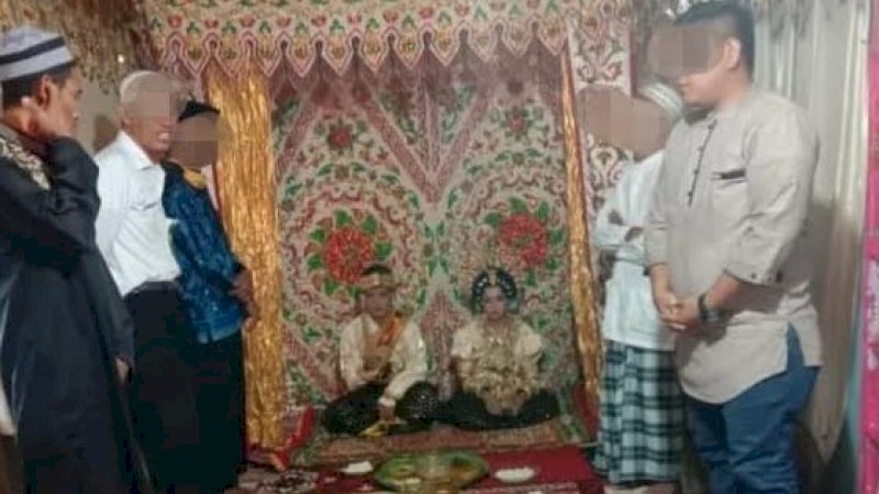 Suasana resepsi pernikahan sesama jenis di Soppeng.