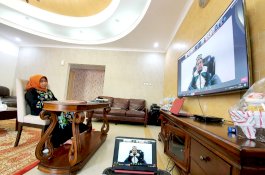 Halal Bihalal Virtual DWP Makassar, Masniawati Minta Pengurus Jadi Duta Covid