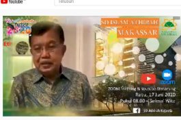 Jusuf Kalla Hadiri Penamatan Virtual SD Islam Athirah 1 Makassar 