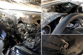 Pengemudi Simpan Hand Sanitizer di Dasbor, Mobilnya Hangus Terbakar