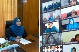 2,5 Jam Rakor Virtual, PKK Parepare Bahas Proker Jelang New Normal