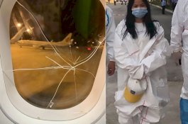 Kesal Baru Putus Cinta, Wanita Ini Pecahkan Kaca Pesawat yang Lagi Terbang