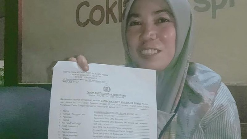 Sekretaris BPD Bungen, Darmawati Cawang.