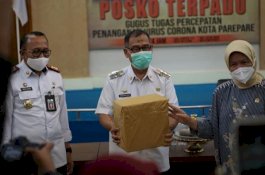 TGTPP Covid-19 Parepare Dapat Bantuan Alat Rapid Test dari Anggota DPR RI