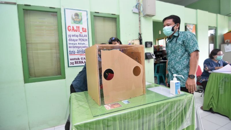 Bantuan kotak aerosol siap-siap disalurkan kepada Puskesmas dan RSUD Syekh Yusuf Gowa.