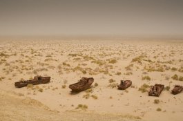 Gurun Pasir Moynaq, Bekas Laut yang Mengering Kini jadi 'Kuburan Kapal'