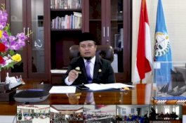 Ikuti Rapat Paripurna 18th Palopo Secara Virtual, Wagub Sulsel Ajak Disiplin Protapkes