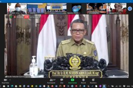 Nurdin Abdullah Motivasi Peserta KKN Unhas Tematik Covid-19 Gelombang 104