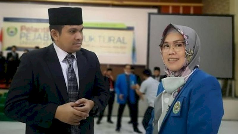 Rektor Universitas Islam Makassar, A Majdah M Zain (kanan). (Foto: Dok UIM)