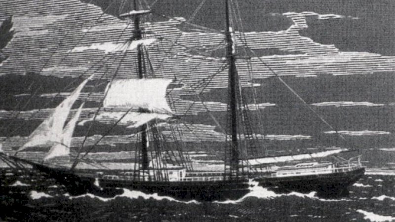 Ilustrasi kapal Mary Celeste. (Wikimedia Commons)