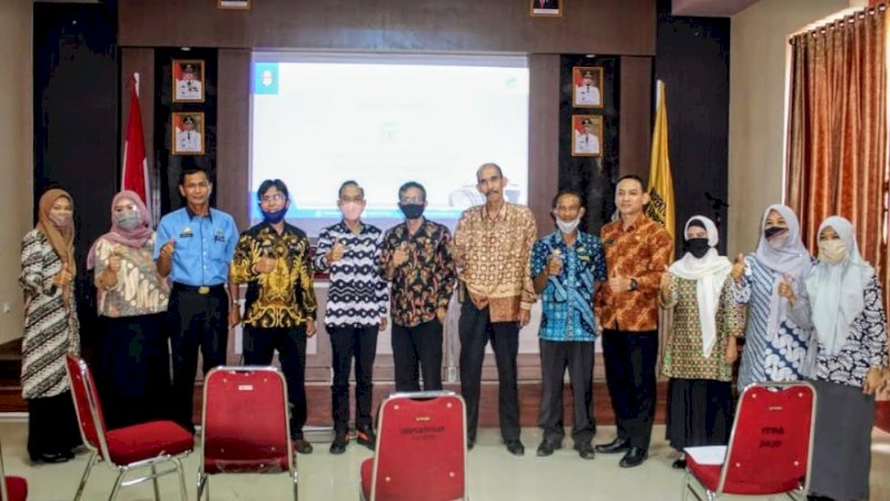 Dinas Komunikasi, Informatika, Statistik dan Persandian (Diskominfo dan SP) Kabupaten Luwu berkunjung ke Wajo, Jumat (10/7/2020).