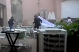 Tiga Tahun Tunda Menikah, Ini Video Detik-Detik Pasangan Pengantin Selamat dari Ledakan Dahsyat di Beirut