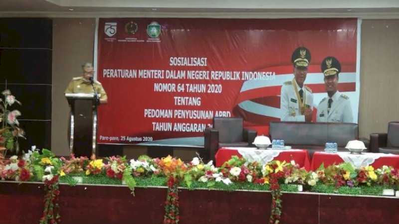 Wawali Parepare Buka Sosialisasi Permendagri Nomor 64 Tahun 2020