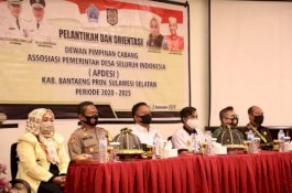 Hadiri Pelantikan Pengurus Apdesi, Bupati Bantaeng: Orientasi Jangan Dianggap Seremoni