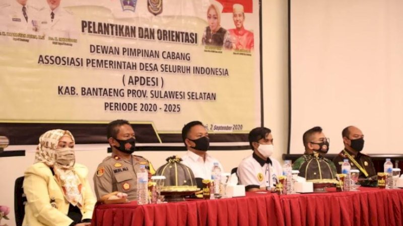 Hadiri Pelantikan Pengurus Apdesi, Bupati Bantaeng: Orientasi Jangan Dianggap Seremoni