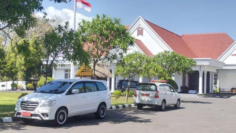 Suasana rumah jabatan bupati Jeneponto, Selasa (15/9/2020).