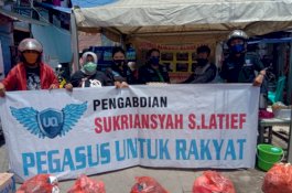 Setelah Sumbang Penderita Kanker, Pegasus Bantu Korban Kebakaran di Maccini Kidul