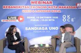 Sebut Appi Pengusaha Bereputasi Nasional, Sandiaga Uno Yakin Bisa Bangkitkan Ekonomi Makassar