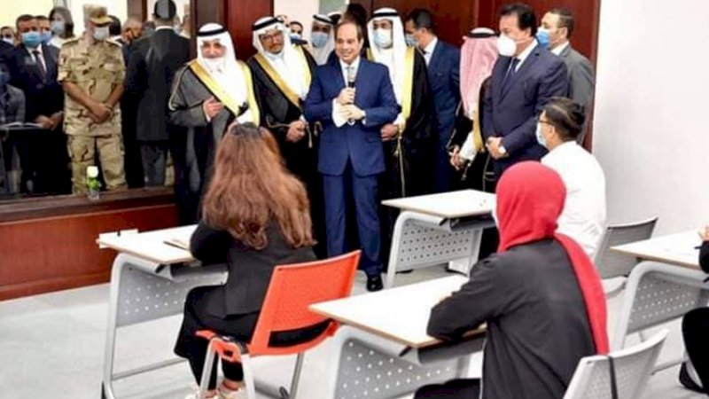 Berdiri di Sinai, Presiden Mesir Al Sissi Resmikan Universitas Raja Salman