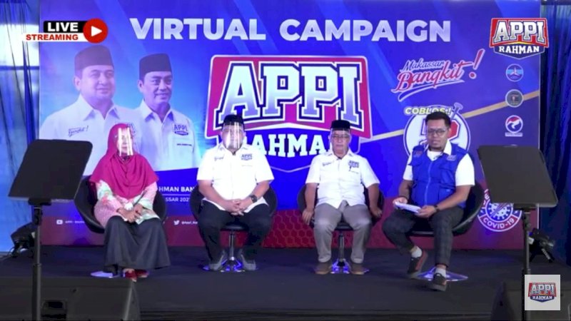 Lewat Kampanye Virtual, Appi-Rahman Tampung Keluhan dan Harapan Warga Makassar di 38 Kelurahan