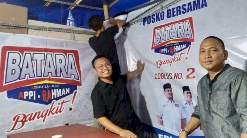 Inginkan Perubahan, Warga Patungan Bangun Posko Pemenangan Appi-Rahman