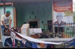 Kini Dukung Anir-Lutfi, Warga Turunkan Spanduk MYL-SS