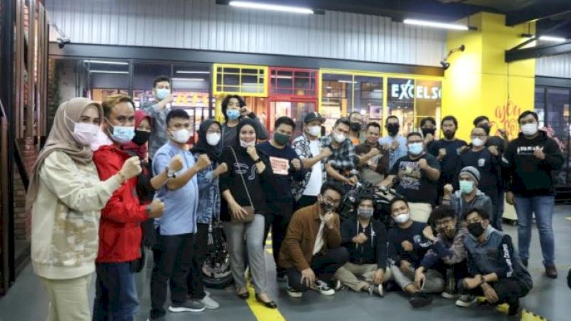 Benelli Owner Celebes saat menggelar kopdar di Gastros Cafe Mal Ratu Indah, Jumat (4/12/2020).