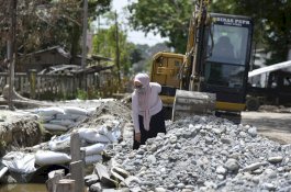IDP Tinjau Progres Penanganan Pasca Banjir